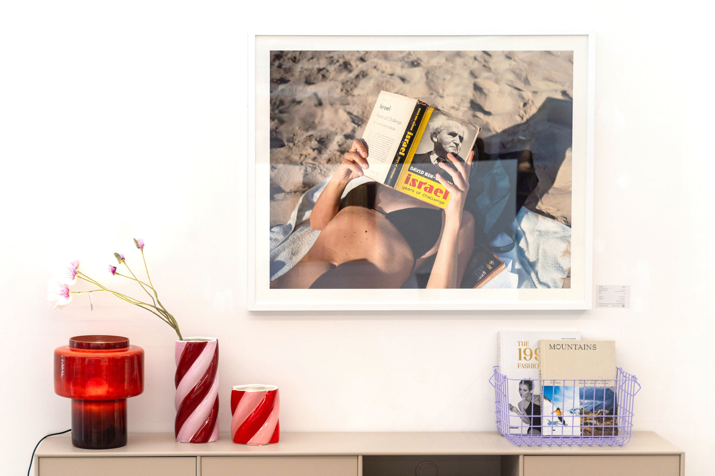 “Easy Reading” (Tourist Reading on Tel Aviv’s Beach), 2021